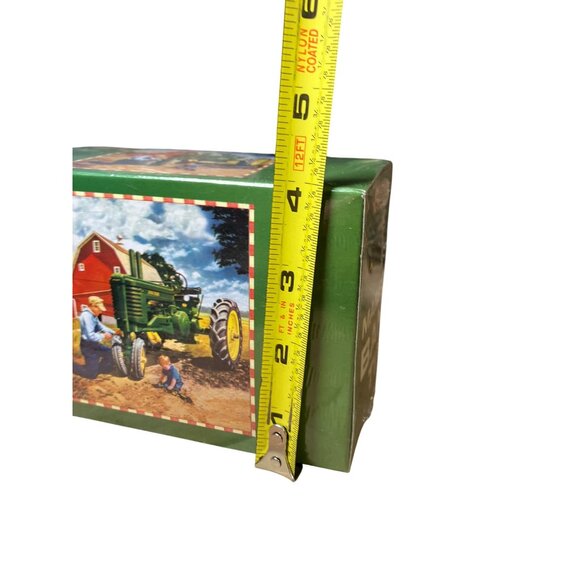 John Deere Mailbox Tin Bank  With Original Unopened Sealed Box - Picture 8 of 10